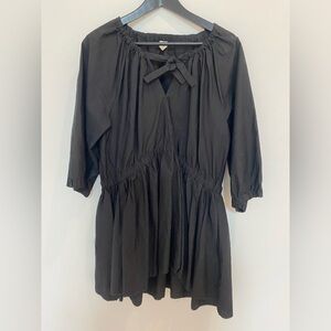 Arket Black Poplin Mini Dress Size EUR 36